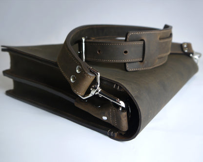 The Minimal - Dark Brown Crazy Horse Leather