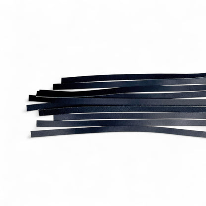 10pcs Black Leather Strips – Wickett & Craig – 2 to 3 oz – 5/16" x 11"