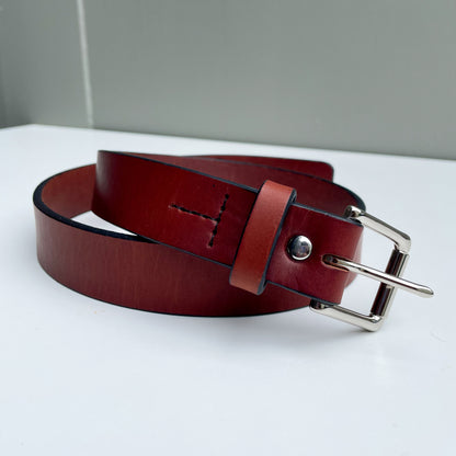 The Calyer - Medium Brown with Nickel Finish - Size 31